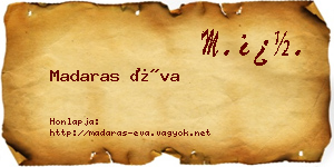 Madaras Éva névjegykártya